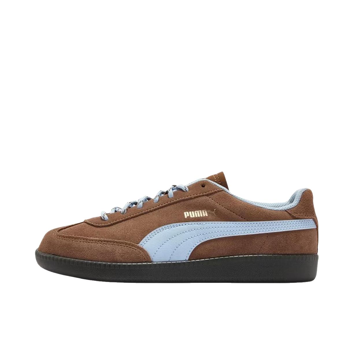 Puma/彪马 9-T T头鞋 德训鞋 板鞋 防滑耐磨减震透气舒适时尚复古百搭薄底 咖啡色/浮潜蓝