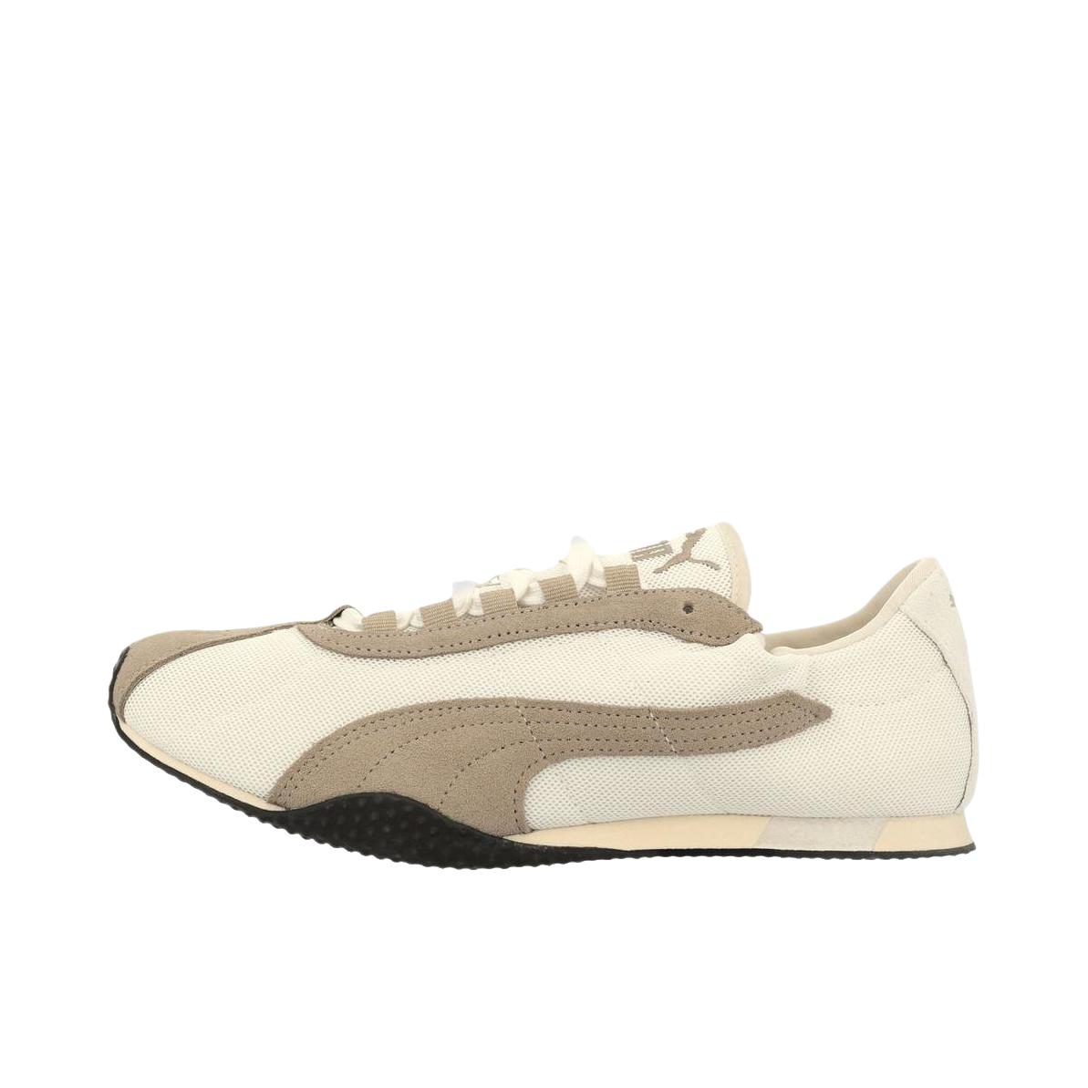 推荐商品：【单依纯同款】 Puma/彪马 H-Street Elastic 运动休闲鞋 薄底系带圆头缎面芭蕾风 米白色/浅棕色