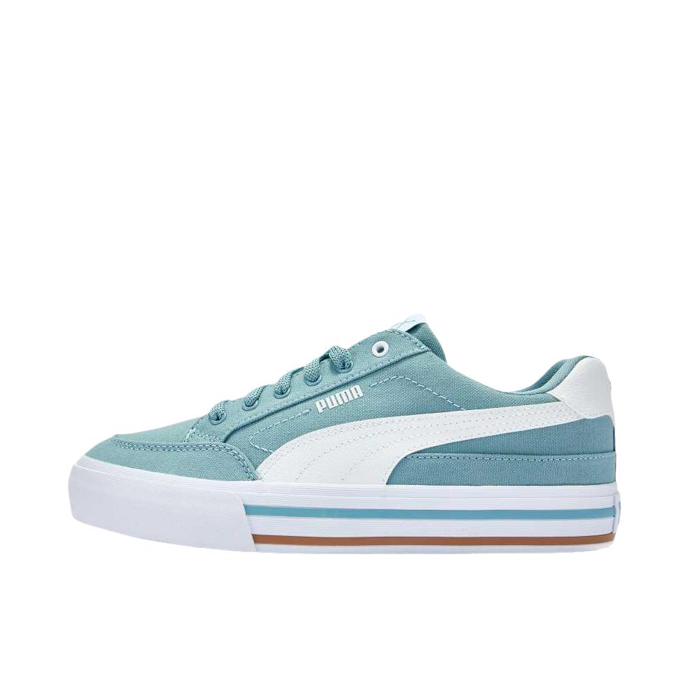 推荐商品：Puma/彪马 Court Classic Vulcs 小白鞋 板鞋 舒适减震防滑耐磨百搭时尚复古防水 海沫蓝/白色