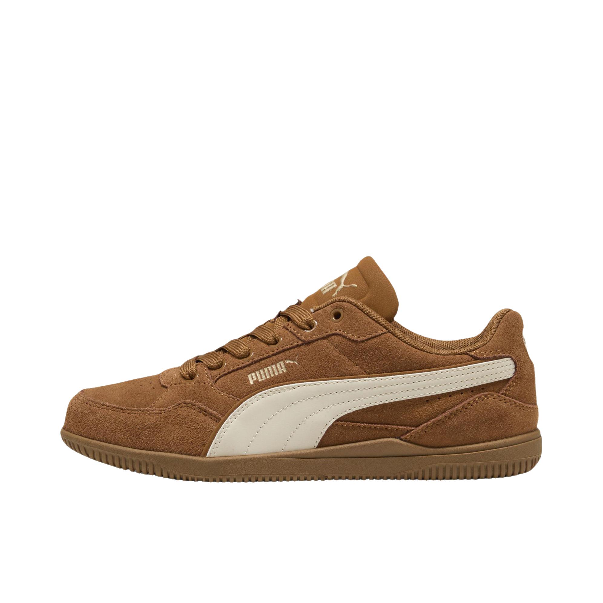 推荐商品：Puma/彪马 K-MODA SD 运动休闲鞋 复古打孔圆头薄底缓震 棕色/雪白色/金色