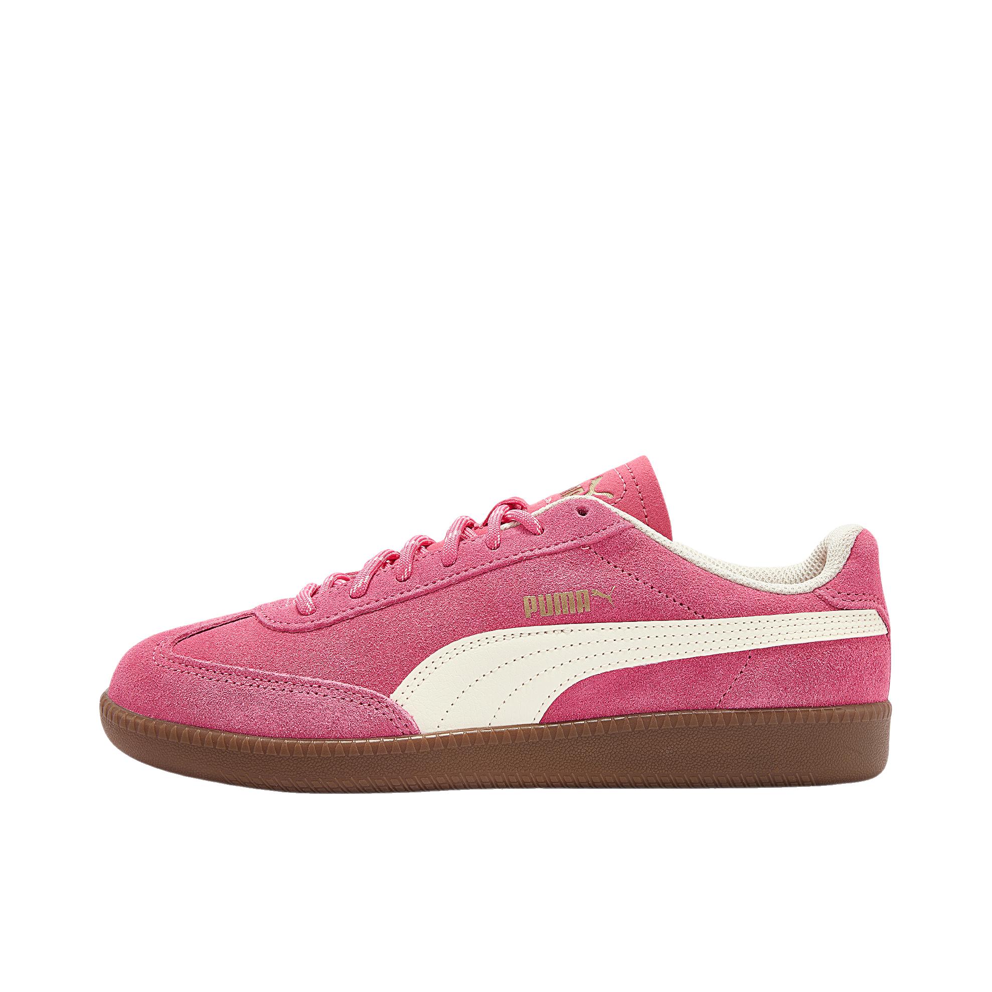 推荐商品：Puma/彪马 9-T T头鞋 德训鞋 板鞋 防滑耐磨减震透气舒适时尚复古百搭薄底 女款/玫粉色/米白色