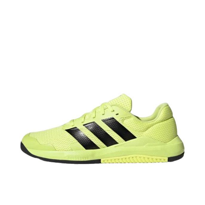 推荐商品：adidas Dropset Base 训练鞋 百搭支撑低帮厚底 柠檬黄/黑色