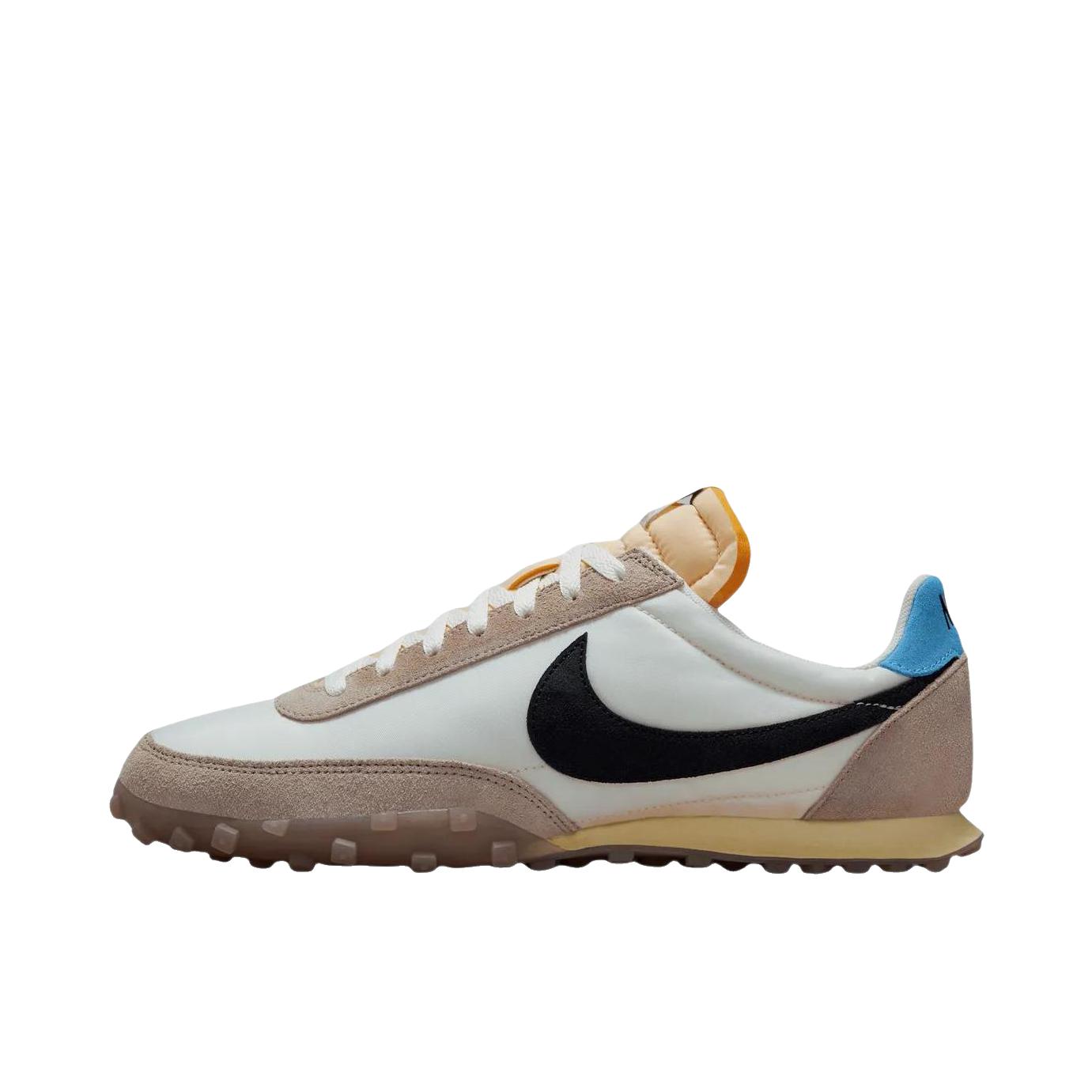 推荐商品：Nike Waffle Racer 跑鞋 防滑耐磨舒适透气织物运动绒面革 浅象牙白