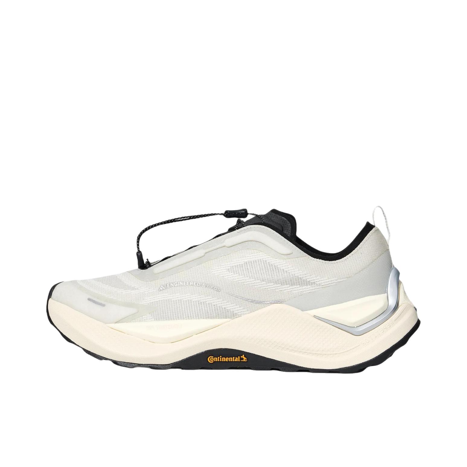 推荐商品：adidas FOS HOLO PEAK 运动休闲鞋 越野跑鞋 低帮抽绳圆头橡胶贴合 轨道灰/汉玉白/乳白色