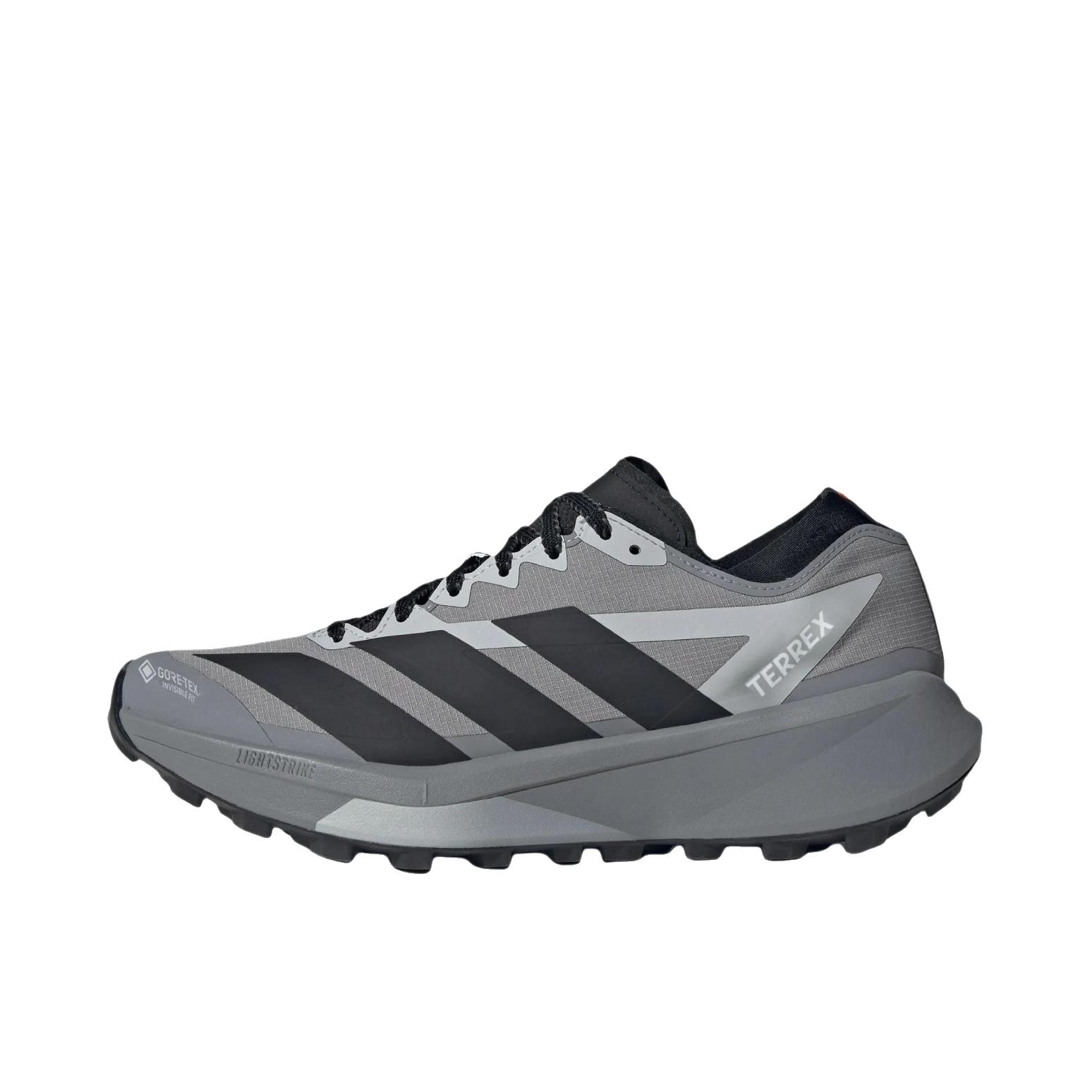 推荐商品：adidas 大速星Terrex Agravic 2 GORE-TEX 越野跑鞋 户外防滑 灰色/黑色
