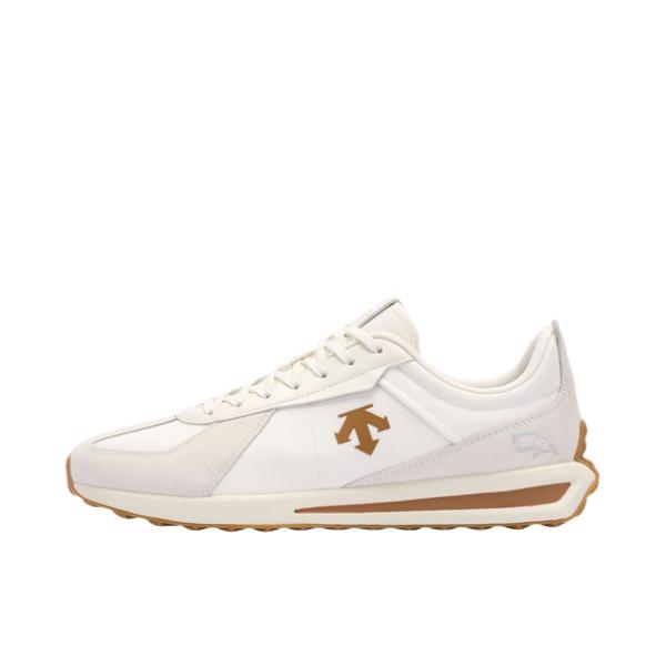 推荐商品：迪桑特 Trainer 简约 低帮 厚底 舒适 运动休闲鞋 白色/黄色