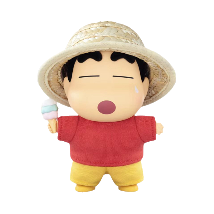 TOP TOY 蜡笔小新 捣蛋鬼的新衣系列 毛绒挂饰 盲盒 雪糕时间
