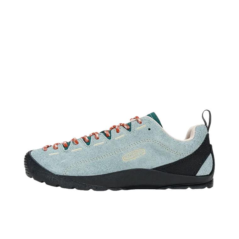 推荐商品：KEEN/科恩 Jasper 户外休闲鞋 百搭系带平跟舒适 女款/湖蓝色/地中海绿