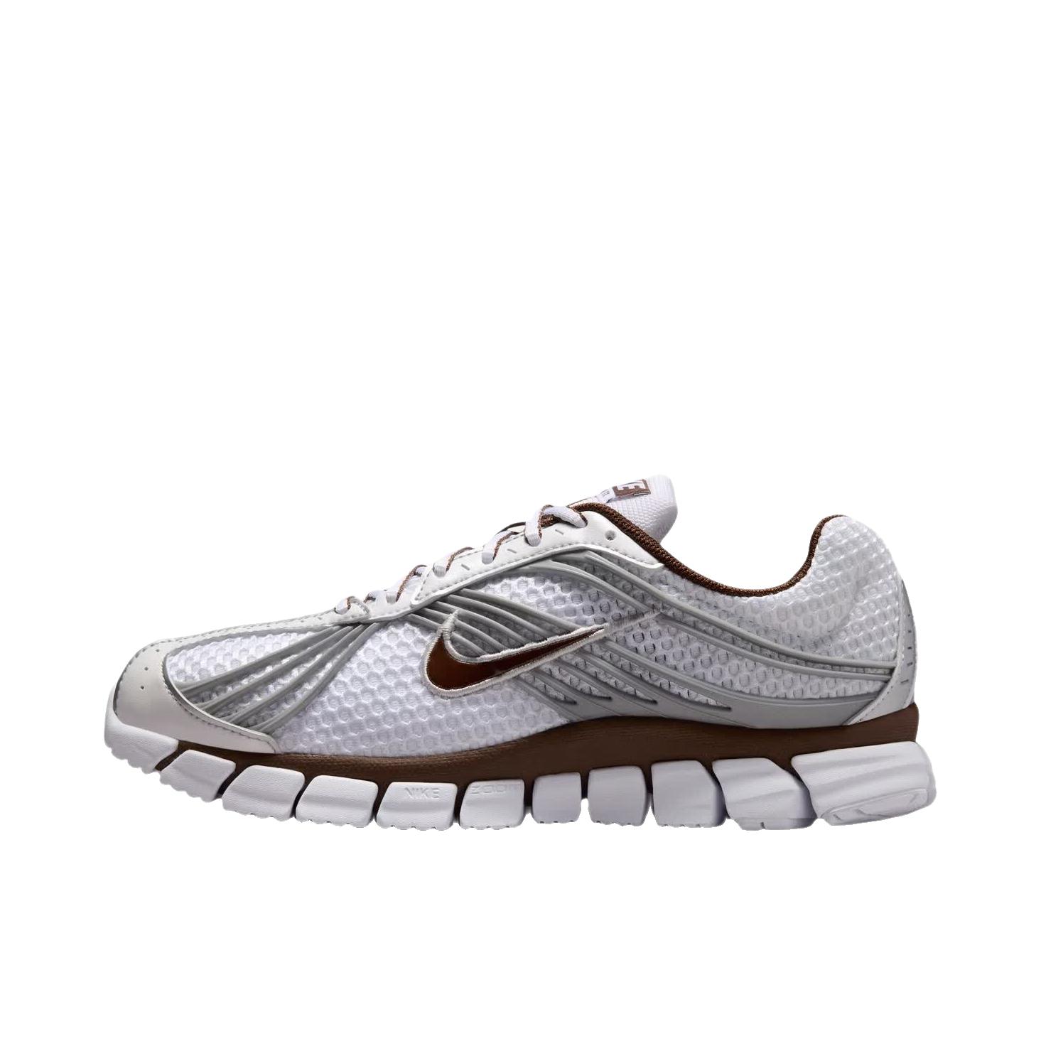 推荐商品：Nike Zoom Skylon 11 跑鞋 柔软休闲系带圆头 低帮/白色/惊喜可可色/金属银