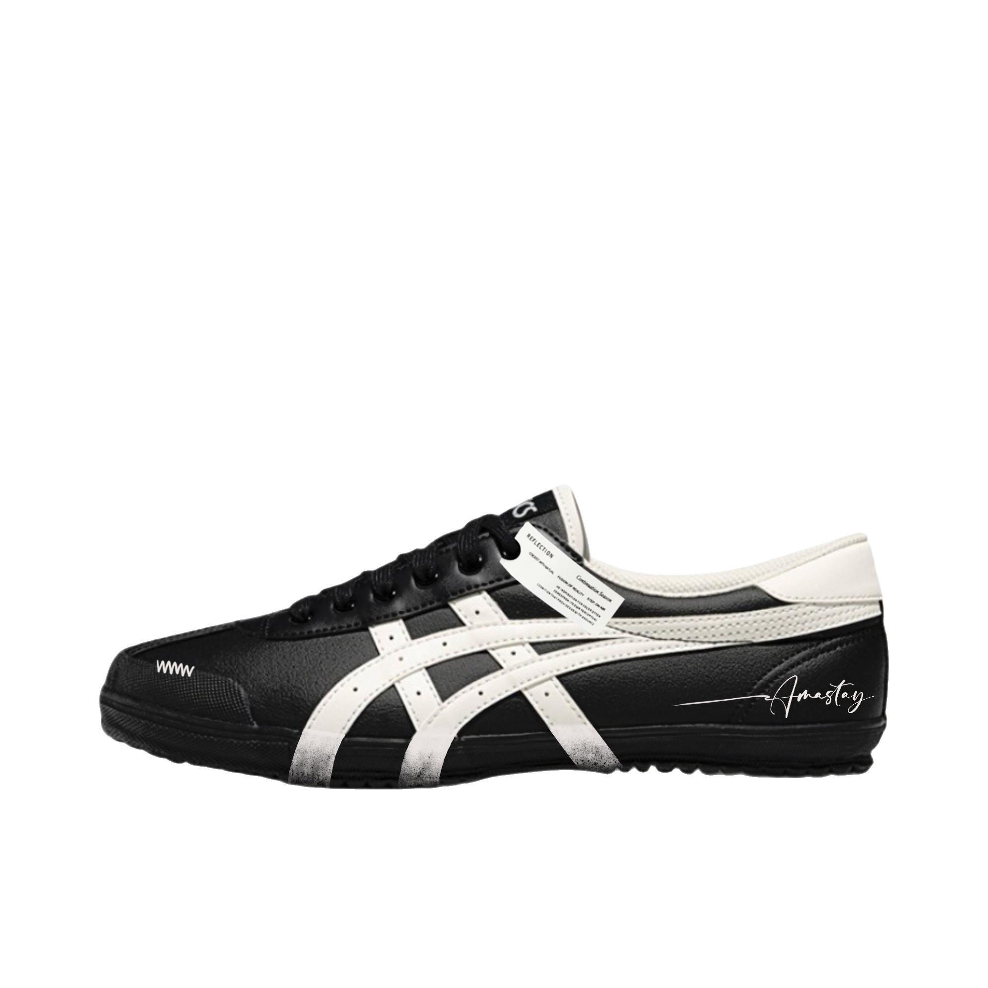 推荐商品：定制款 Asics/亚瑟士 TSG 110 运动休闲鞋 复古日系透气 低帮/墨签渐影