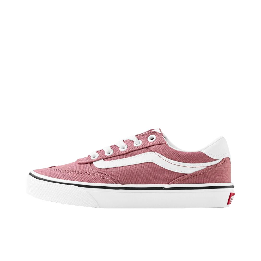 推荐商品：Vans/范斯 Brooklyn LS 板鞋 低帮系带厚底防滑耐磨舒适减震百搭复古薄底 低帮/女款/粉色