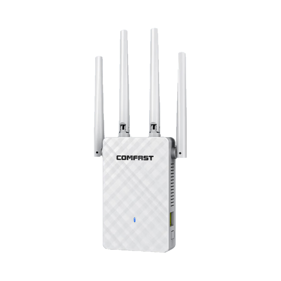 推荐商品：COMFAST CF-WR306S WiFi信号增强器 300M 网络中继 全屋覆盖 千兆 双频 穿墙 即插即用