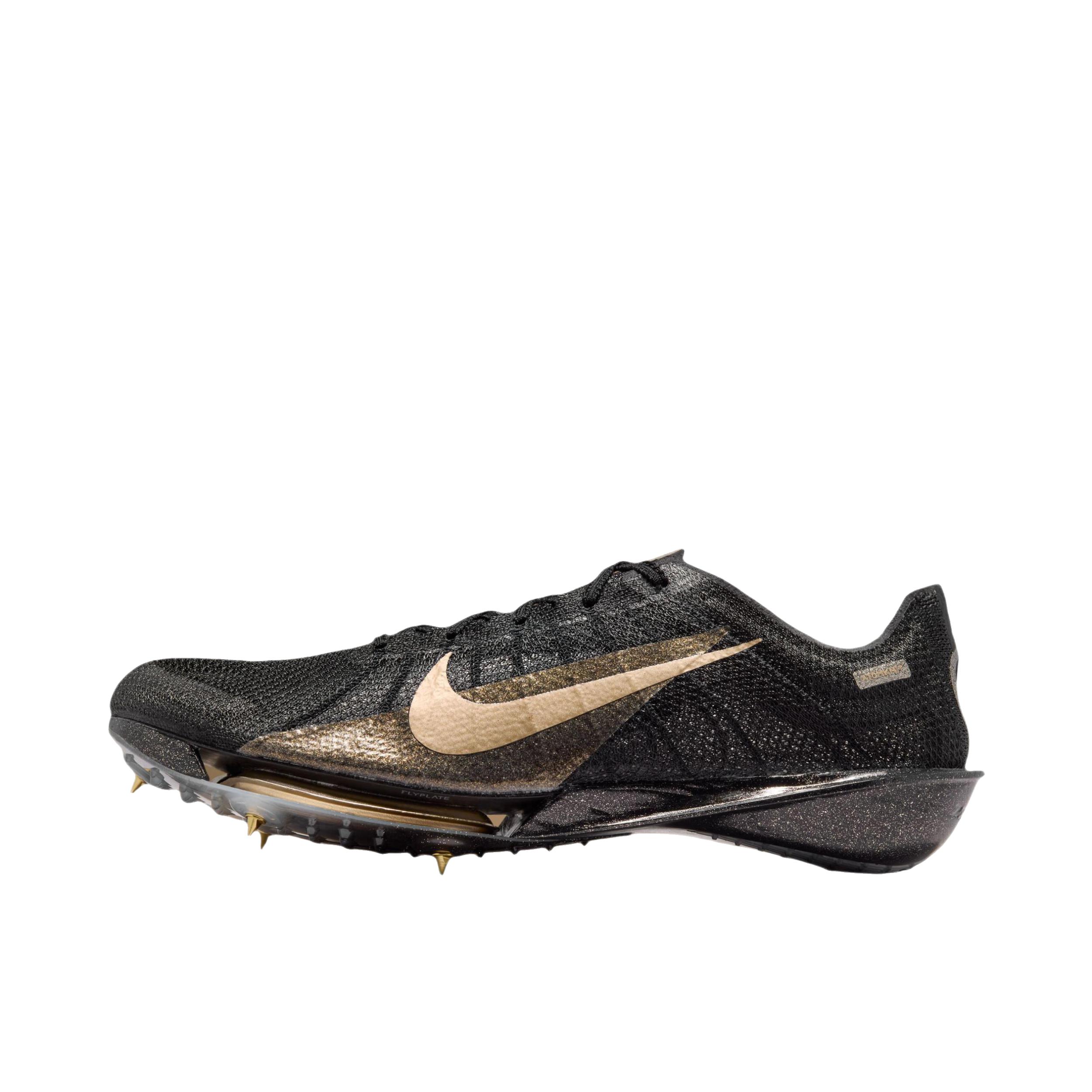 推荐商品：Nike Victory 2 胜利 钉鞋 跑鞋 碳板防滑耐磨舒适减震中长跑系带田径比赛训练竞速短钉支撑 黑色/金色