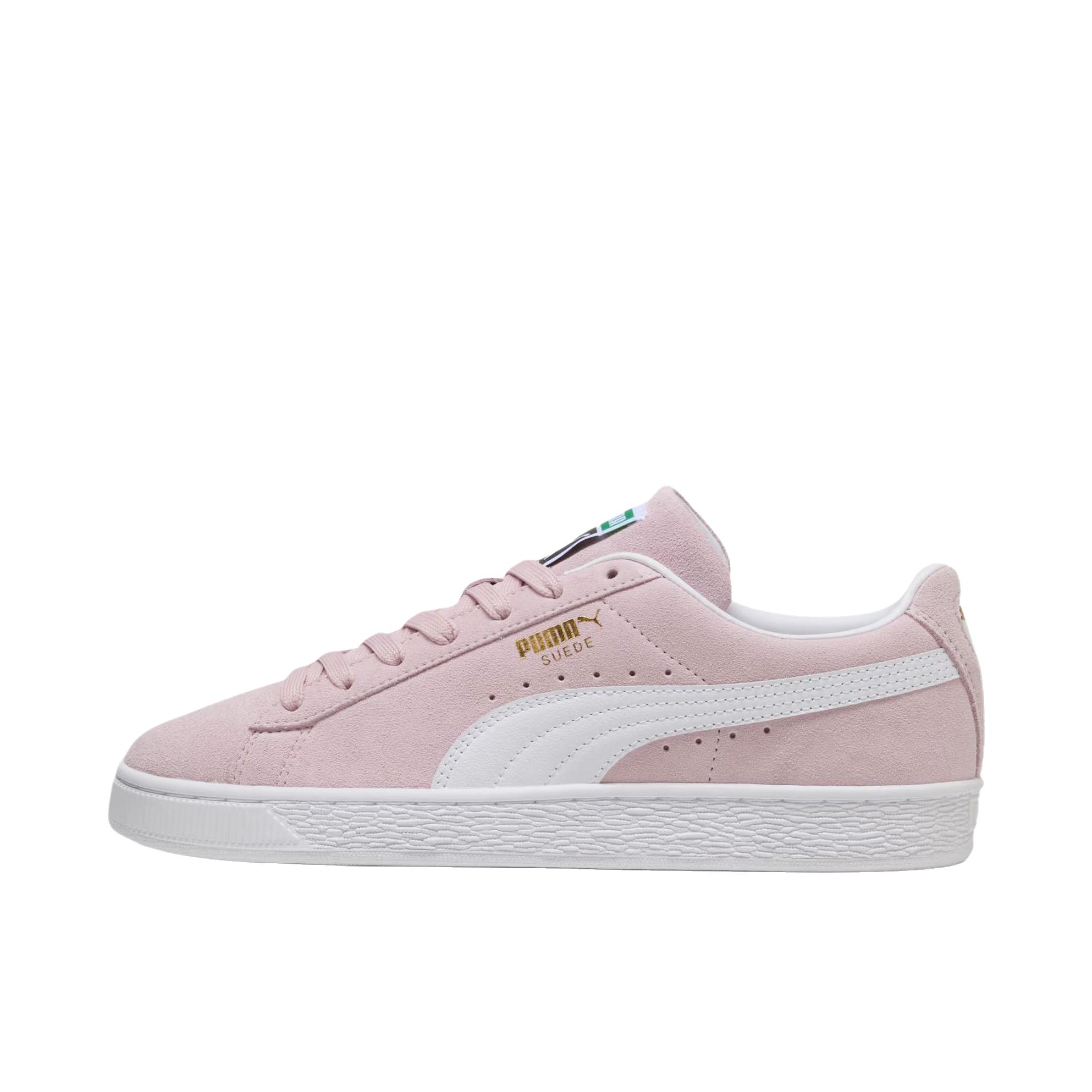 推荐商品：Puma/彪马 Suede Classic 面包鞋 板鞋 舒适百搭防滑耐磨轻便透气复古低帮圆头 雾粉色/PUMA白色