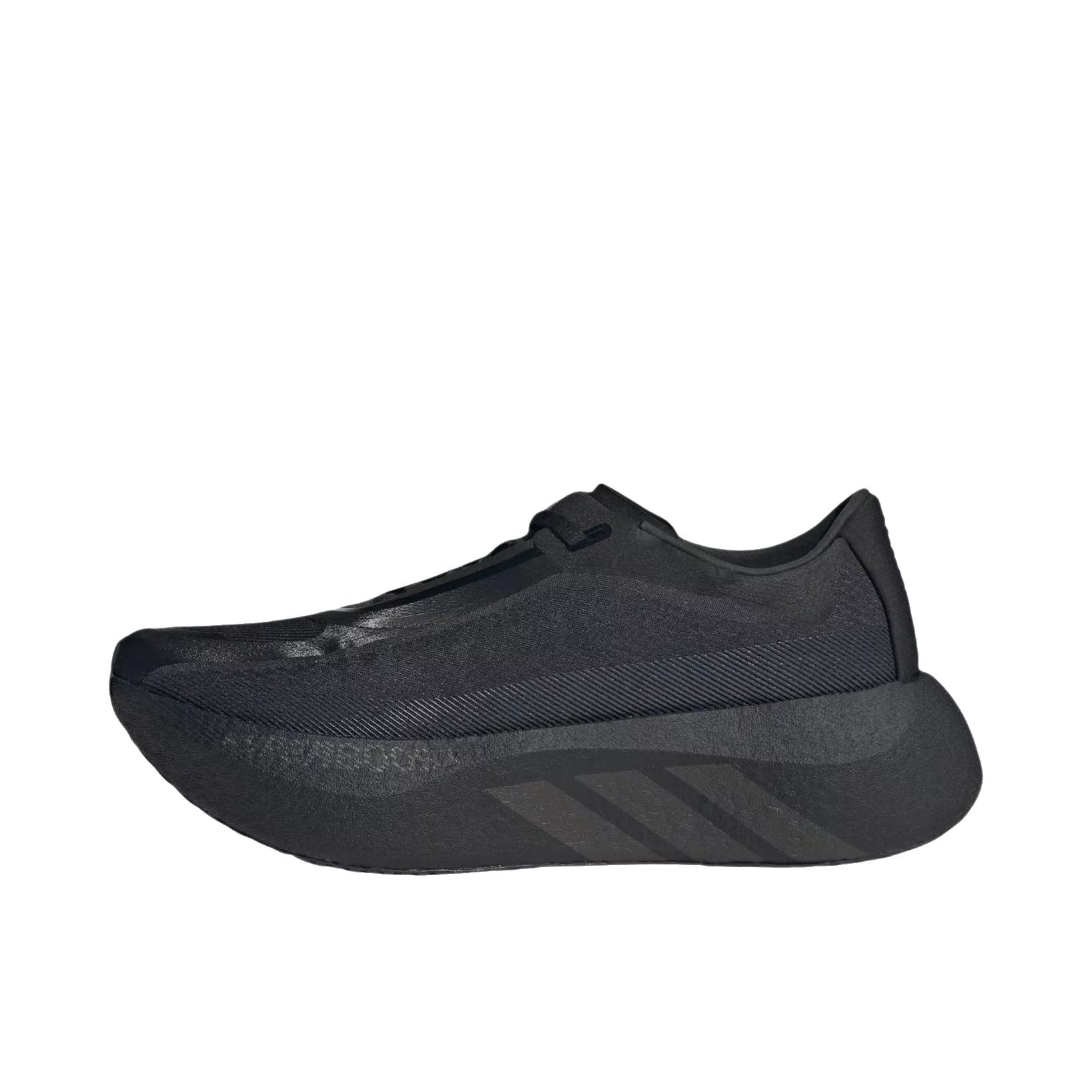 推荐商品：adidas Hyperboost Edge 跑鞋 系带圆头厚底贴合 女款/核心黑/碳黑色