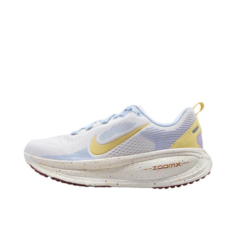 推荐商品：Nike Vomero 18 跑鞋 减震防滑低帮厚底训练轻便短跑贴合防水 低帮/黄色/蓝色/白色