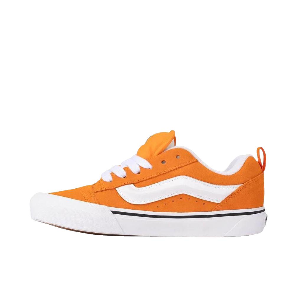推荐商品：Vans/范斯 Knu-Skool 板鞋 面包鞋 滑板鞋 复古美式时尚防水支撑贴合圆头 橙色/白色