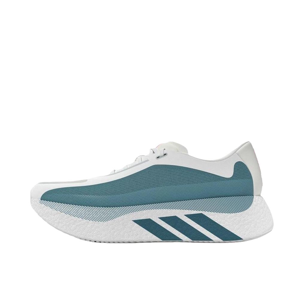推荐商品：adidas Hyperboost Edge 跑鞋 系带圆头厚底贴合 白色/蓝色/绿色