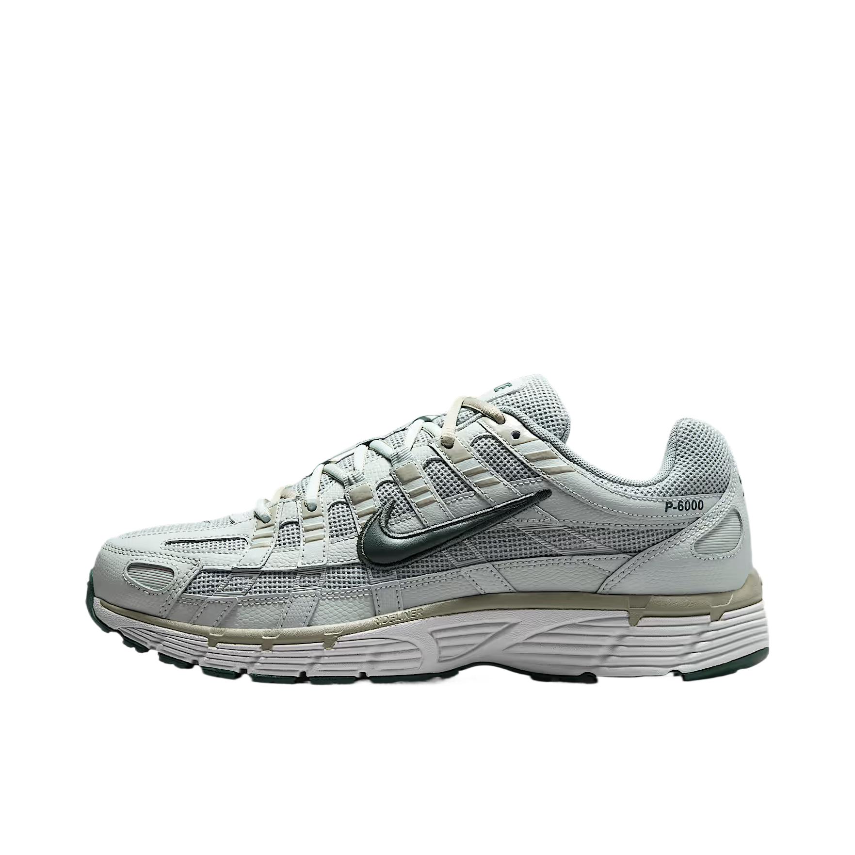 推荐商品：Nike P-6000 CNPT 运动休闲鞋 机能风跑鞋风舒适缓震防滑耐磨时尚潮流复古贴合网面支撑圆头 低帮/浅浮石色/浅银色/云杉雾色/迷彩绿 