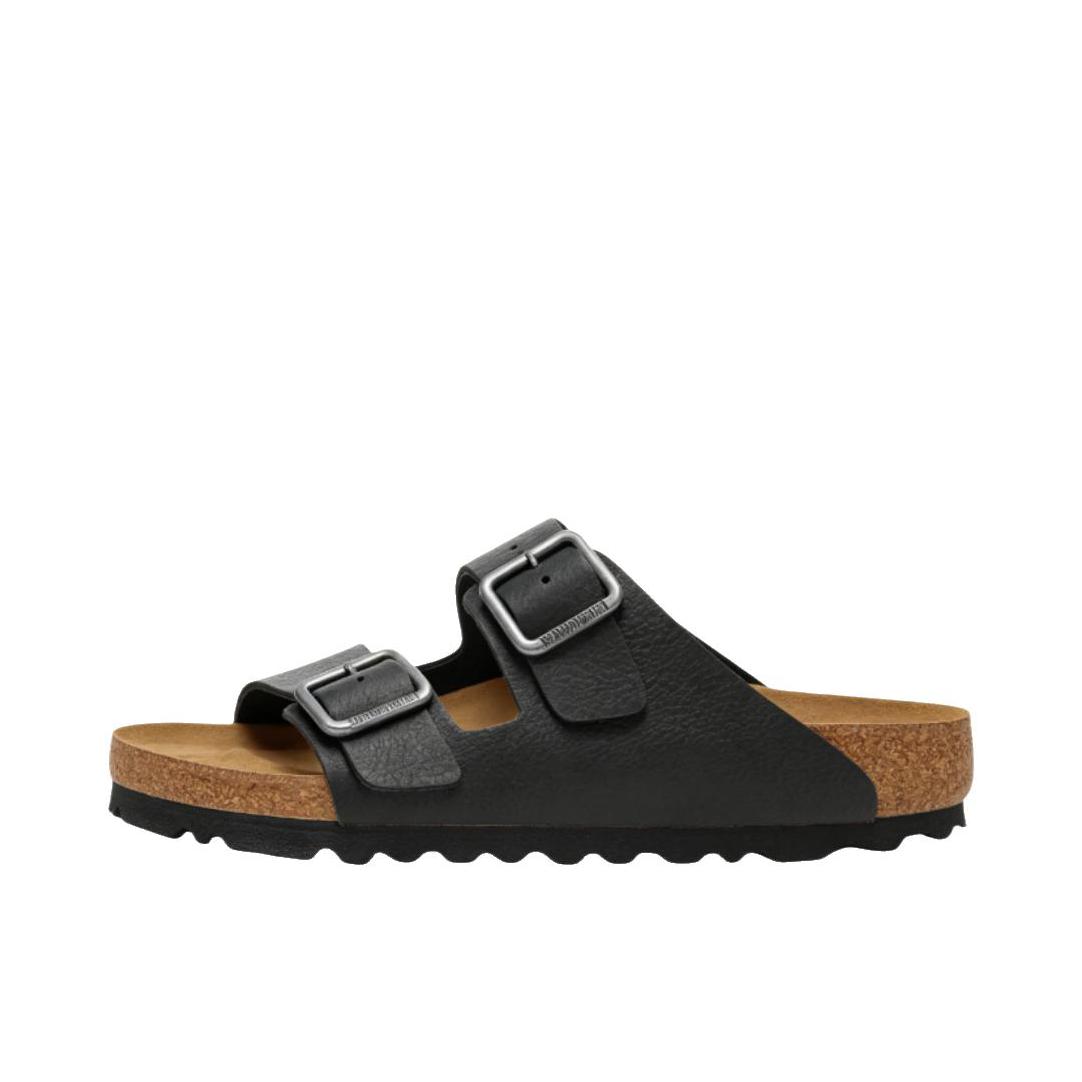 推荐商品：Birkenstock Arizona系列 舒适软底 外穿 软木 双扣 一字 圆头 绒面 搭扣 牛皮革 双带 防磨 拖鞋 勃肯鞋 黑色/棕色