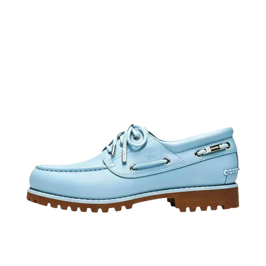 推荐商品：Timberland/添柏岚 牛皮 经典复古 防滑耐磨 户外 三眼 休闲 手工缝制 正式 透气 乐福鞋 皮鞋 30003 Jacquemus联名/湖水蓝