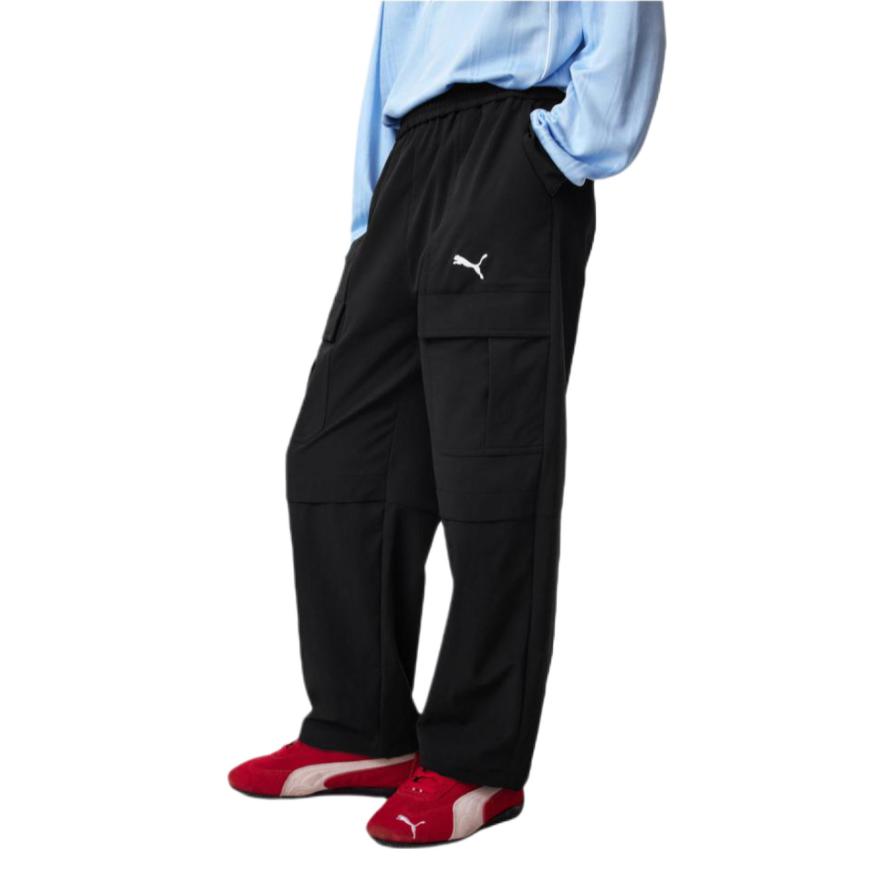 推荐商品：Puma/彪马童装 透气防泼水轻薄工装裤 男中大童 353326108103 黑
