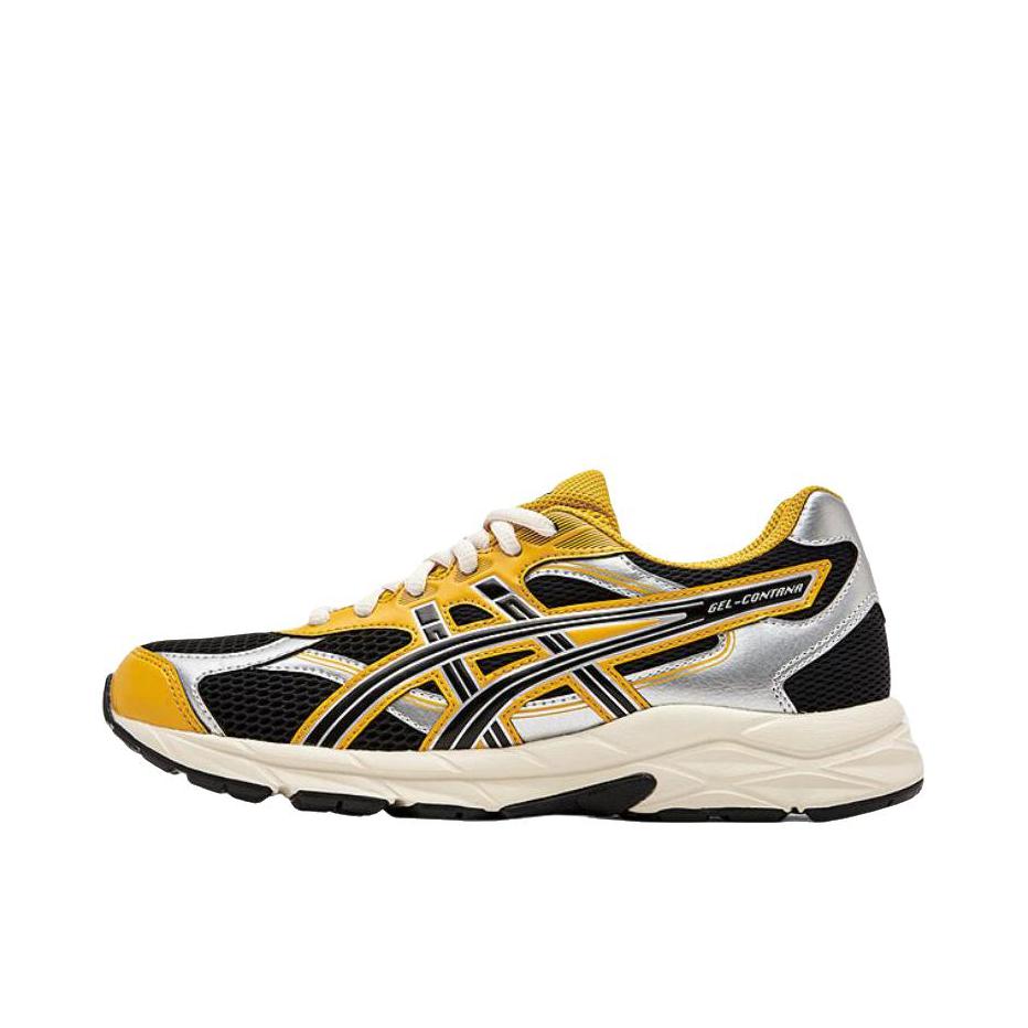 推荐商品：Asics/亚瑟士 Gel-Contana 缓震回弹 灵敏 舒适透气 防滑耐磨 轻便 百搭 支撑 合成革 跑鞋 大童/黄色/黑色
