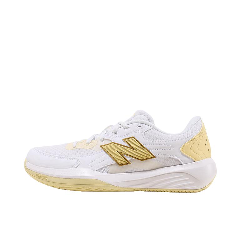 推荐商品：New Balance 696 v7 网球鞋 透气耐磨舒适 白色/金色
