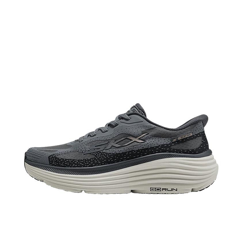 推荐商品：Skechers/斯凯奇跑鞋透气休闲健步129492 灰色/白色/黑色