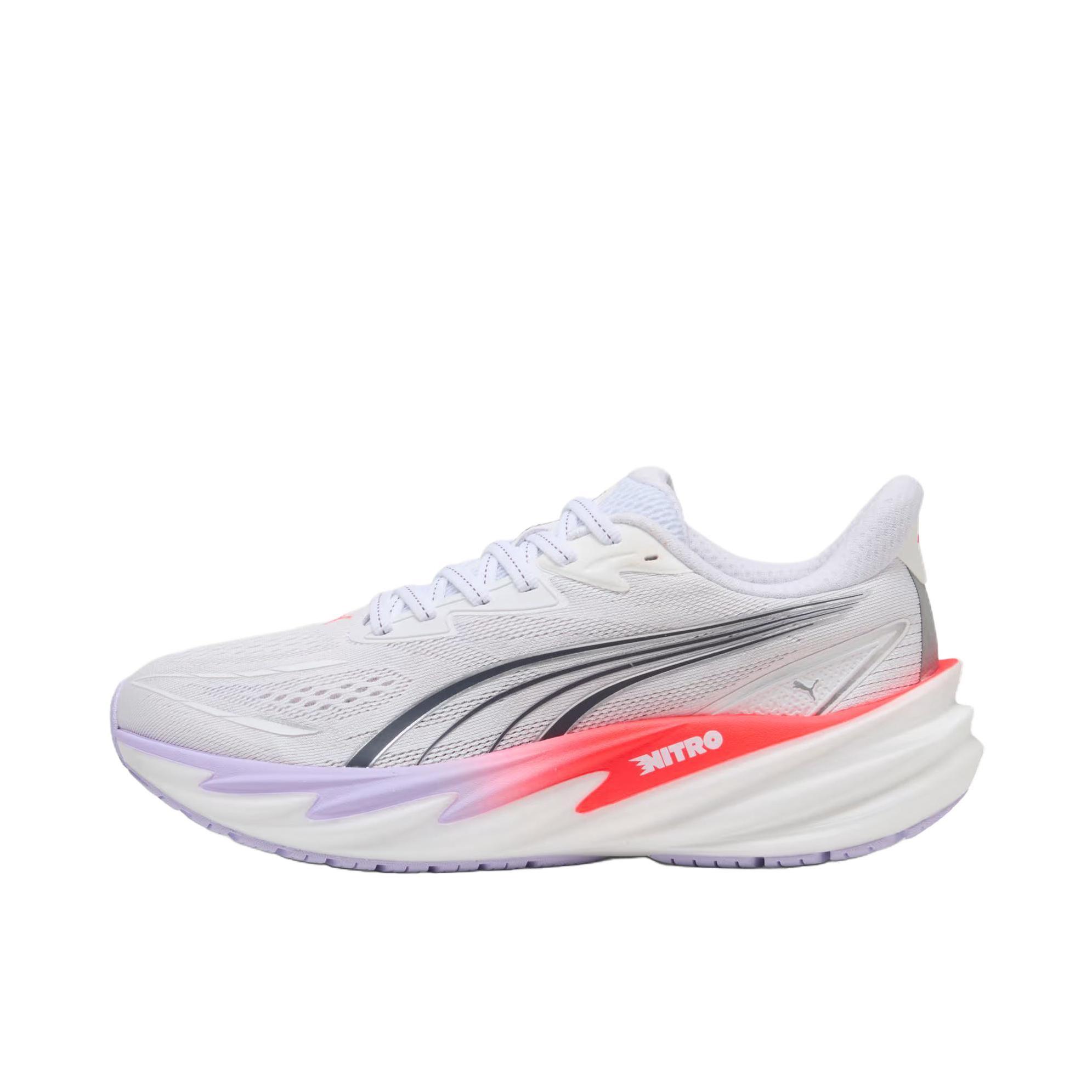 推荐商品：Puma/彪马 Velocity Nitro 5 跑鞋 轻质圆头 PUMA白色/超红色/浅薰衣草色