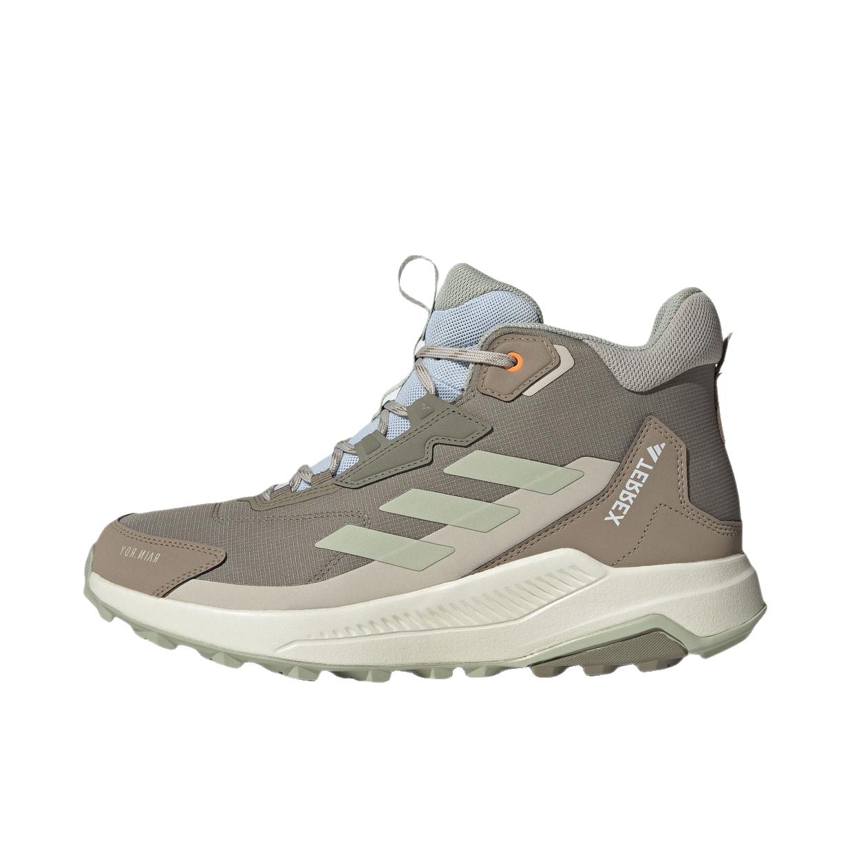 推荐商品：adidas  ANYLANDER ANYLANDER CLIMAWARM CLIMAWARM 柔软 防滑 中帮 耐磨  户外鞋 土褐色/奇迹矾土棕/光晕绿