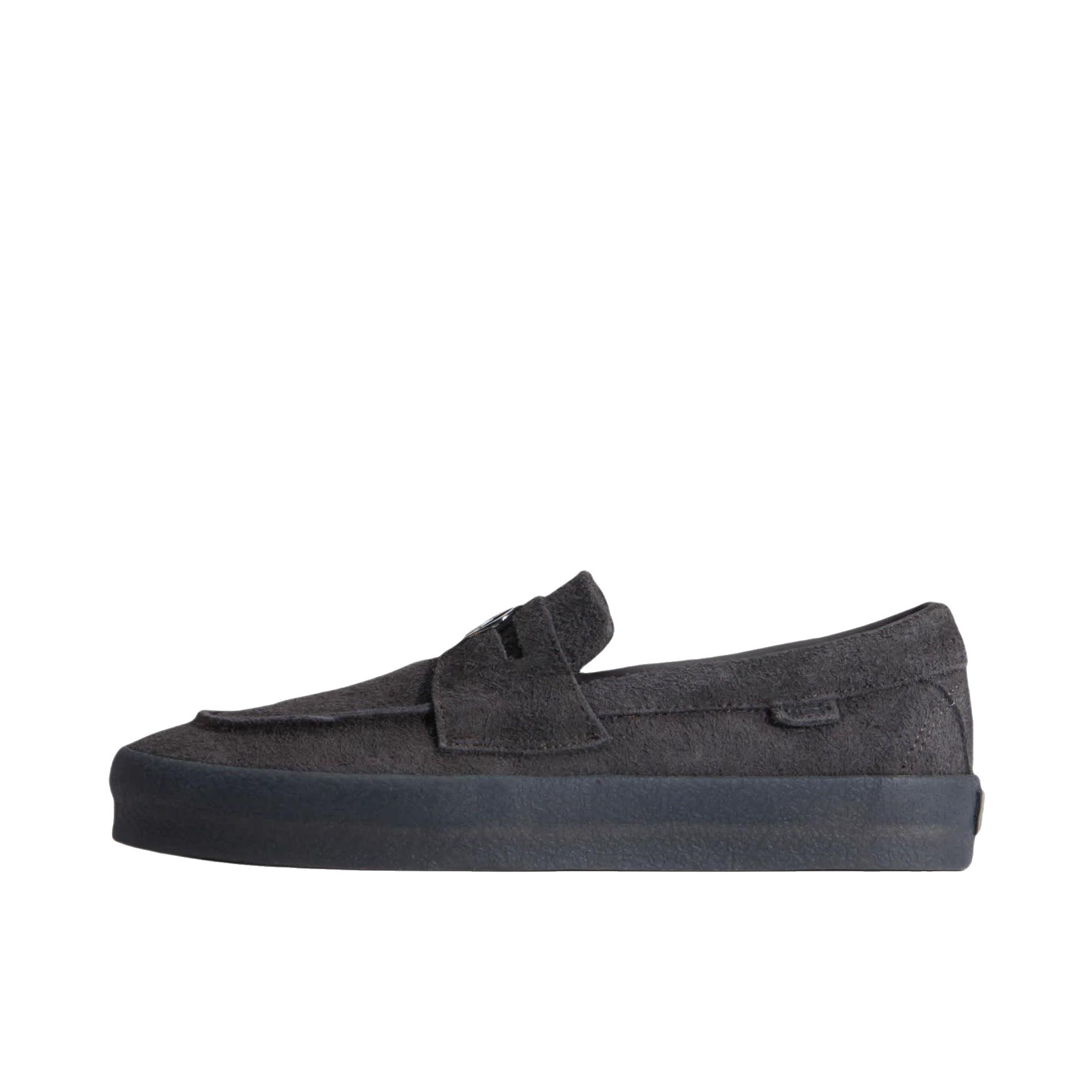 推荐商品：Vans/范斯 SKATE LOAFER 板鞋 防滑耐磨低帮圆头平跟舒适百搭一脚蹬流光风 绒面/黑色