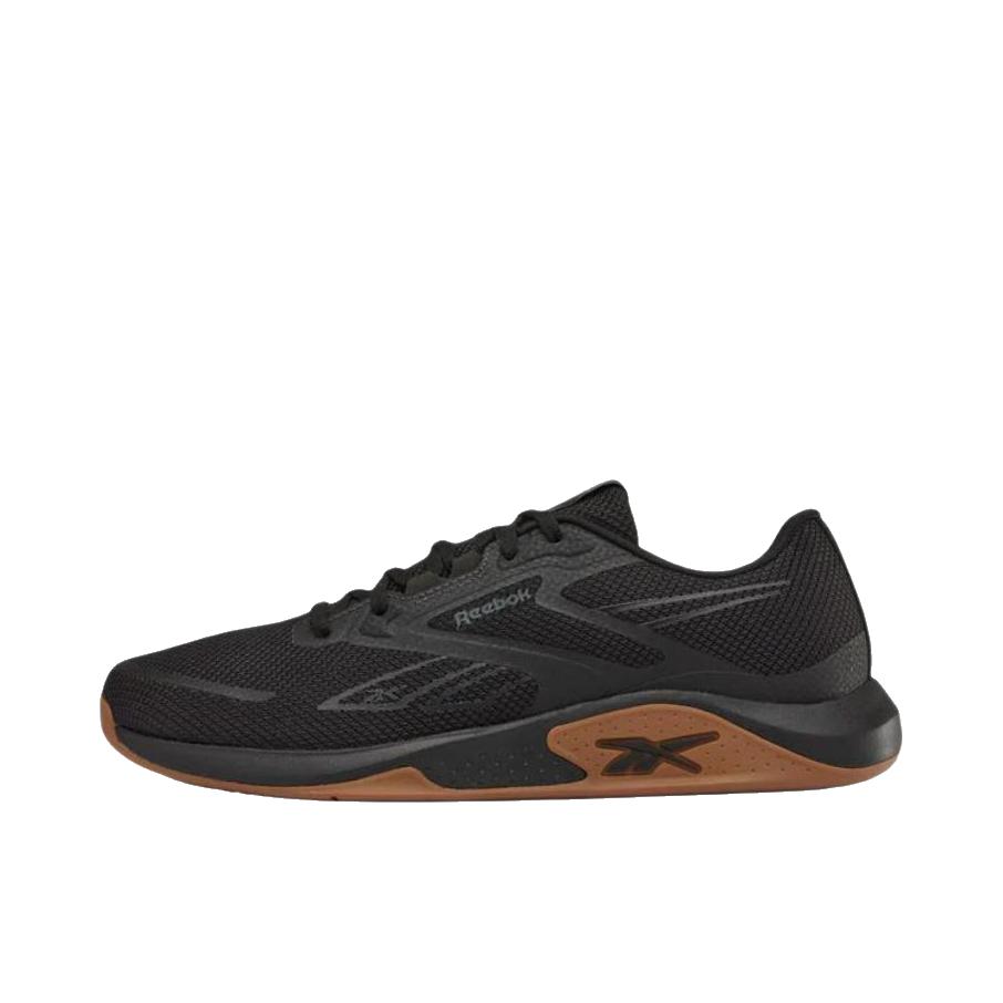 推荐商品：Reebok/锐步 Nanoflex TR 3 训练鞋 透气橡胶圆头系带 黑色/棕色
