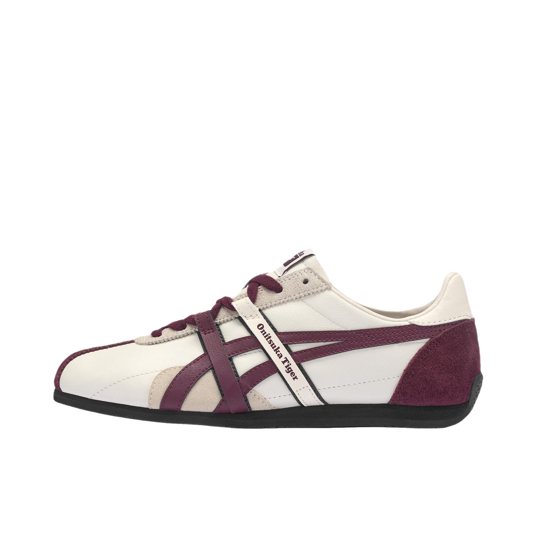 推荐商品：Onitsuka Tiger/鬼冢虎 RUNSPARK 2.0 运动休闲鞋 透气舒适时尚 米色/酒红色