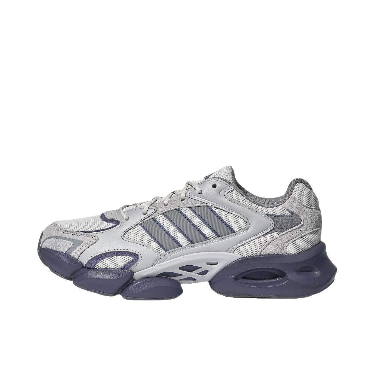 推荐商品：adidas Megastride 跑鞋 缓震透气防滑耐磨轻便回弹舒适百搭轻运动 浅灰色/灰色/柔和紫罗兰