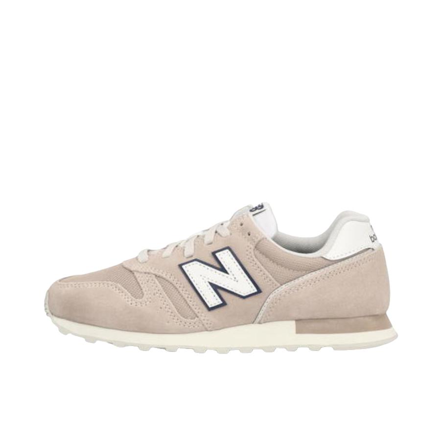 推荐商品：New Balance 373 织物 经典复古 百搭简约 网布 减震 舒适透气 防滑耐磨 低帮 合成革 马拉松 轻便缓震 运动休闲鞋 B宽/女款/米色/褐色
