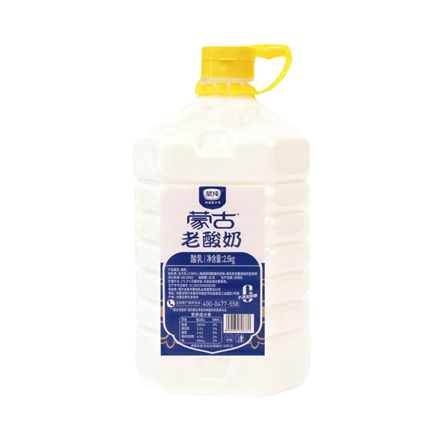 推荐商品：mengchun/ 蒙纯 2.5kg 蒙古老酸奶 桶装