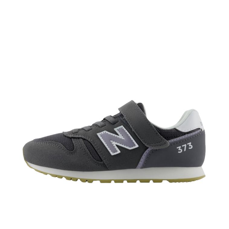 推荐商品：New Balance 373 织物 经典复古 百搭简约 网布 减震 舒适透气 防滑耐磨 低帮 合成革 马拉松 轻便缓震 运动休闲鞋 大童/深灰色 