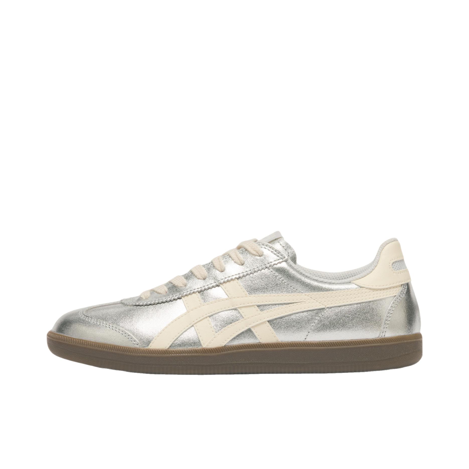 推荐商品：Onitsuka Tiger Tokuten 德训鞋 板鞋 防滑耐磨舒适减震织物复古百搭一脚蹬 银色