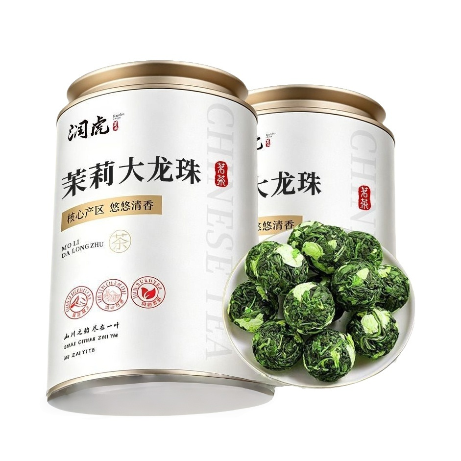 推荐商品：润虎 茉莉大龙珠 特级 绿茶 罐装