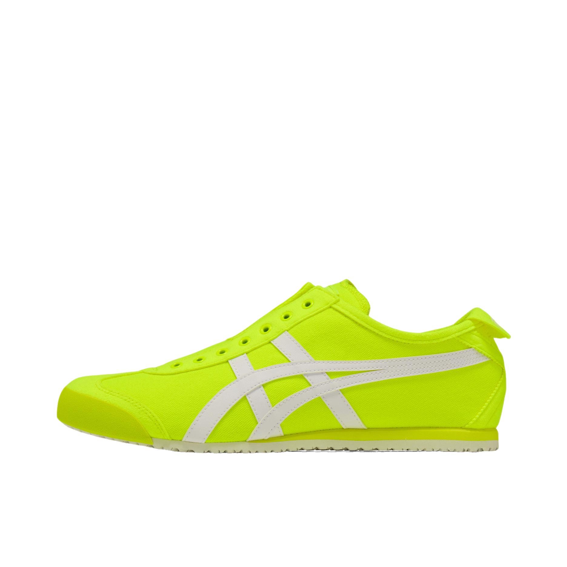 推荐商品：Onitsuka Tiger/鬼塚虎 Mexico 66 Slip-on 懒人鞋 德训鞋 运动休闲鞋 复古轻便透气一脚蹬舒适百搭 亮黄色