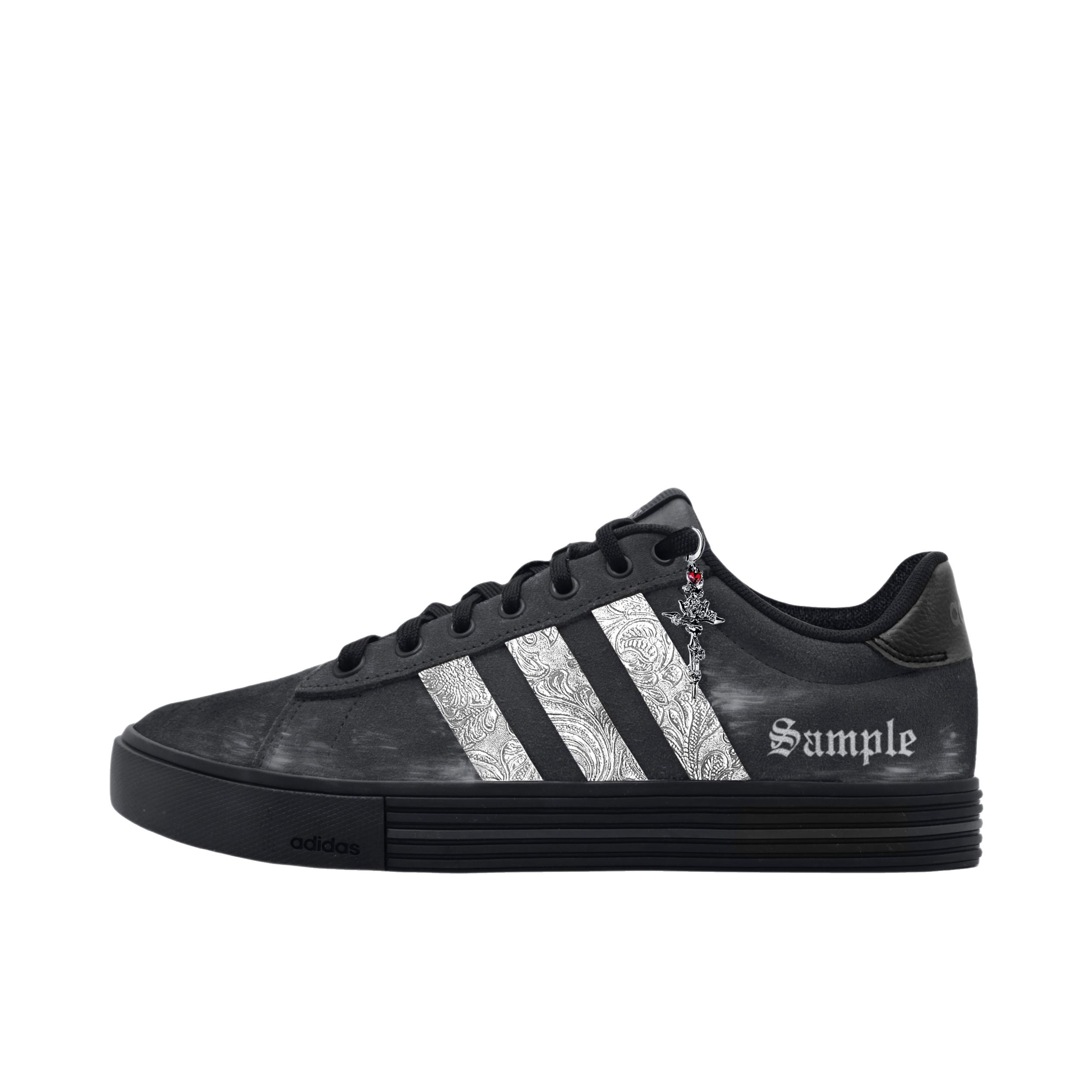 推荐商品：【定制球鞋】 adidas Daily 4.0 板鞋 防滑耐磨轻便 黑暗骑士