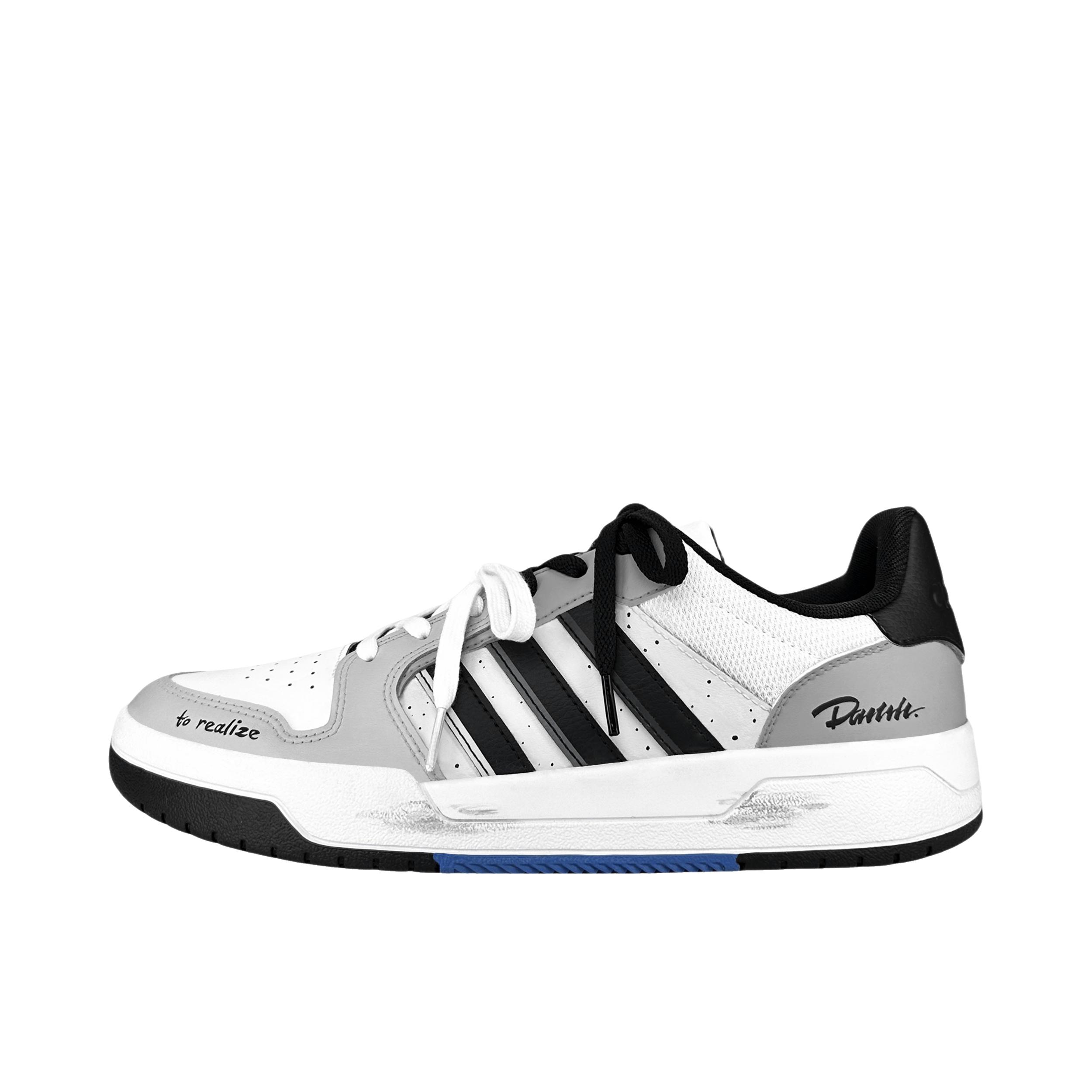 推荐商品：【定制球鞋】adidas neo Entrap 低帮 圆头 系带 防滑耐磨 百搭复古 简约时尚 板鞋 边界记忆