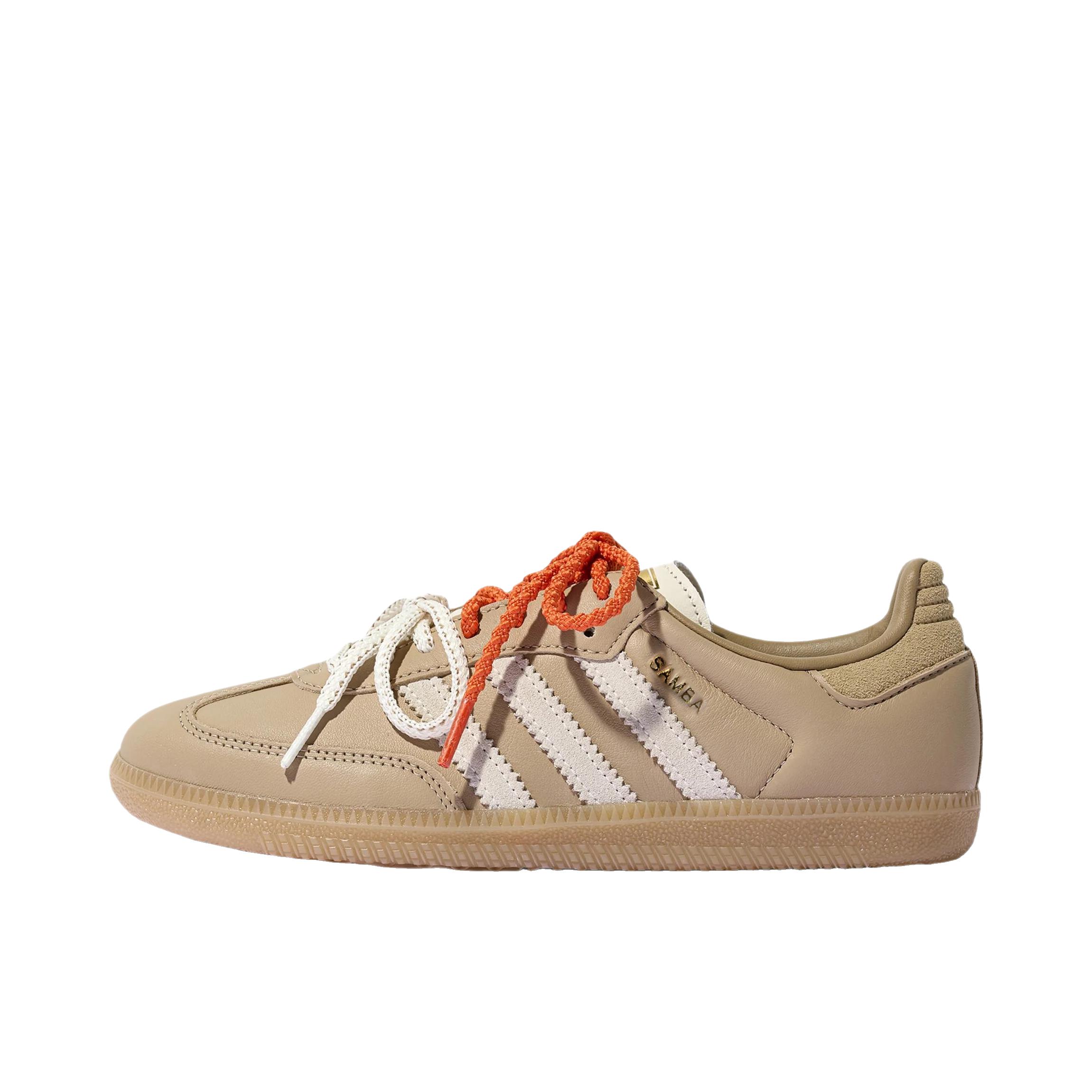 推荐商品：adidas Originals Samba OG T头鞋 板鞋 经典复古舒适百搭耐磨合成革圆头薄底贴合 魔力浅褐/乳白色/纸板黄