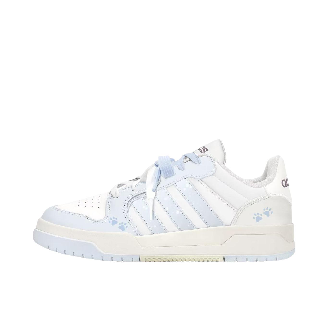 推荐商品：【定制球鞋】adidas neo Entrap 低帮 圆头 系带 防滑耐磨 百搭复古 简约时尚 板鞋 女款/奶糖云喵