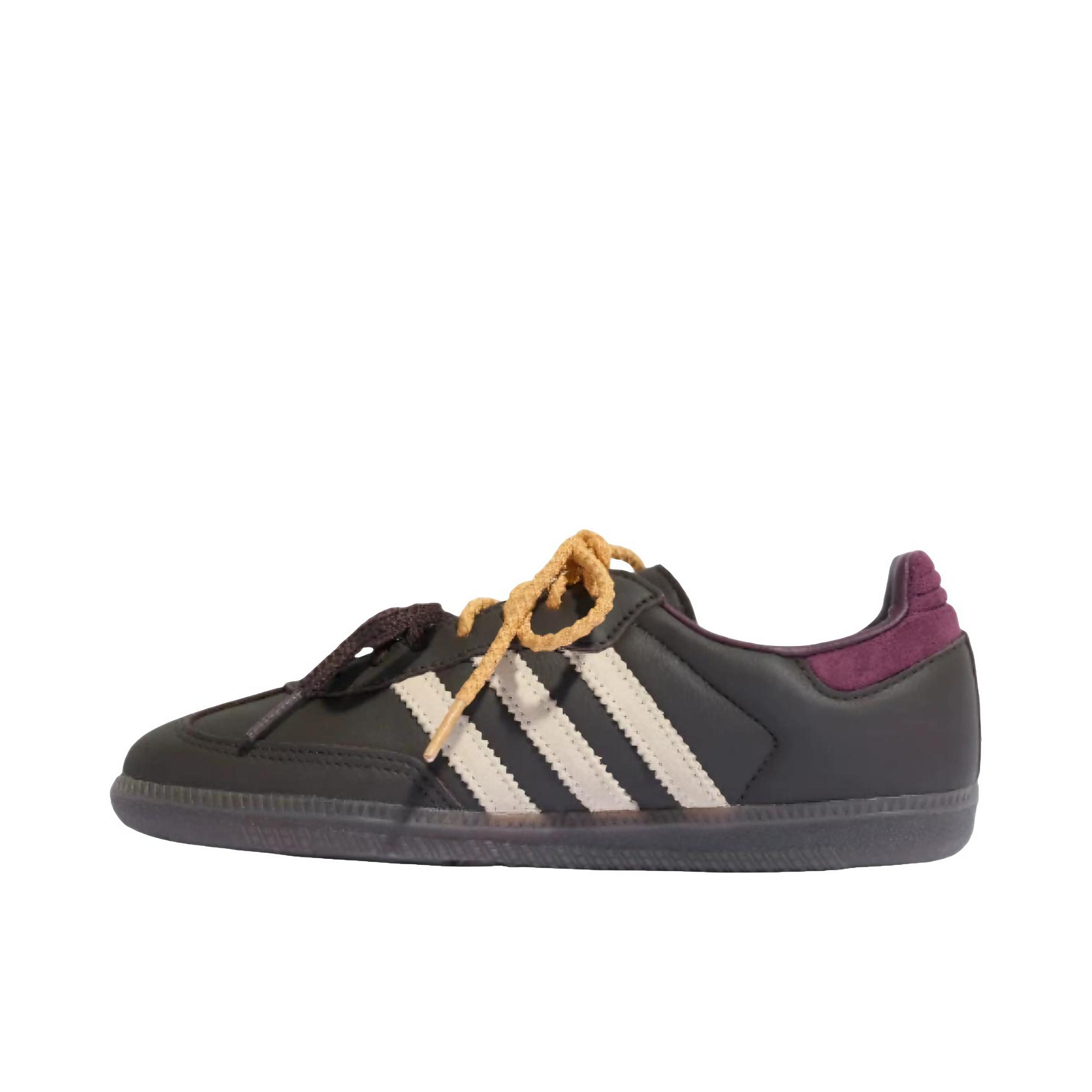 推荐商品：adidas Originals Samba OG T头鞋 板鞋 经典复古舒适百搭耐磨合成革圆头薄底贴合 棕色/暖香草色/酱紫色