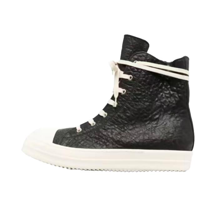 推荐商品：Rick Owens 板鞋 皮革耐磨 RU02B2890LBB 黑色