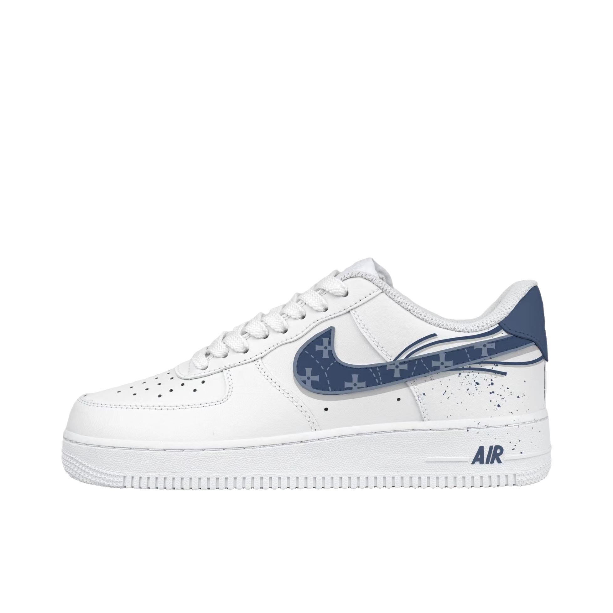 推荐商品：【定制款】 Nike Air Force 1 板鞋 防滑减震耐磨低帮增高 米兰周