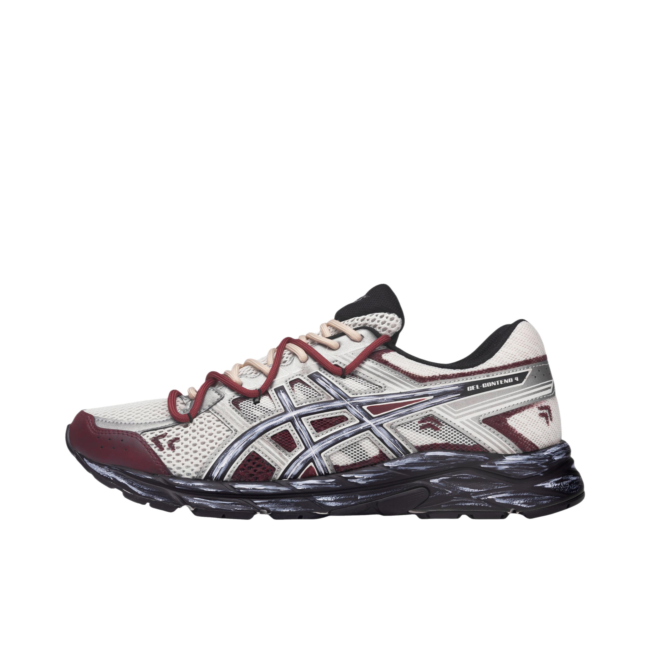 推荐商品：【定制球鞋】 Asics/亚瑟士 Gel-Contend 4 跑鞋 复古百搭防滑耐磨减震透气舒适低帮短跑长跑包裹性 红锈