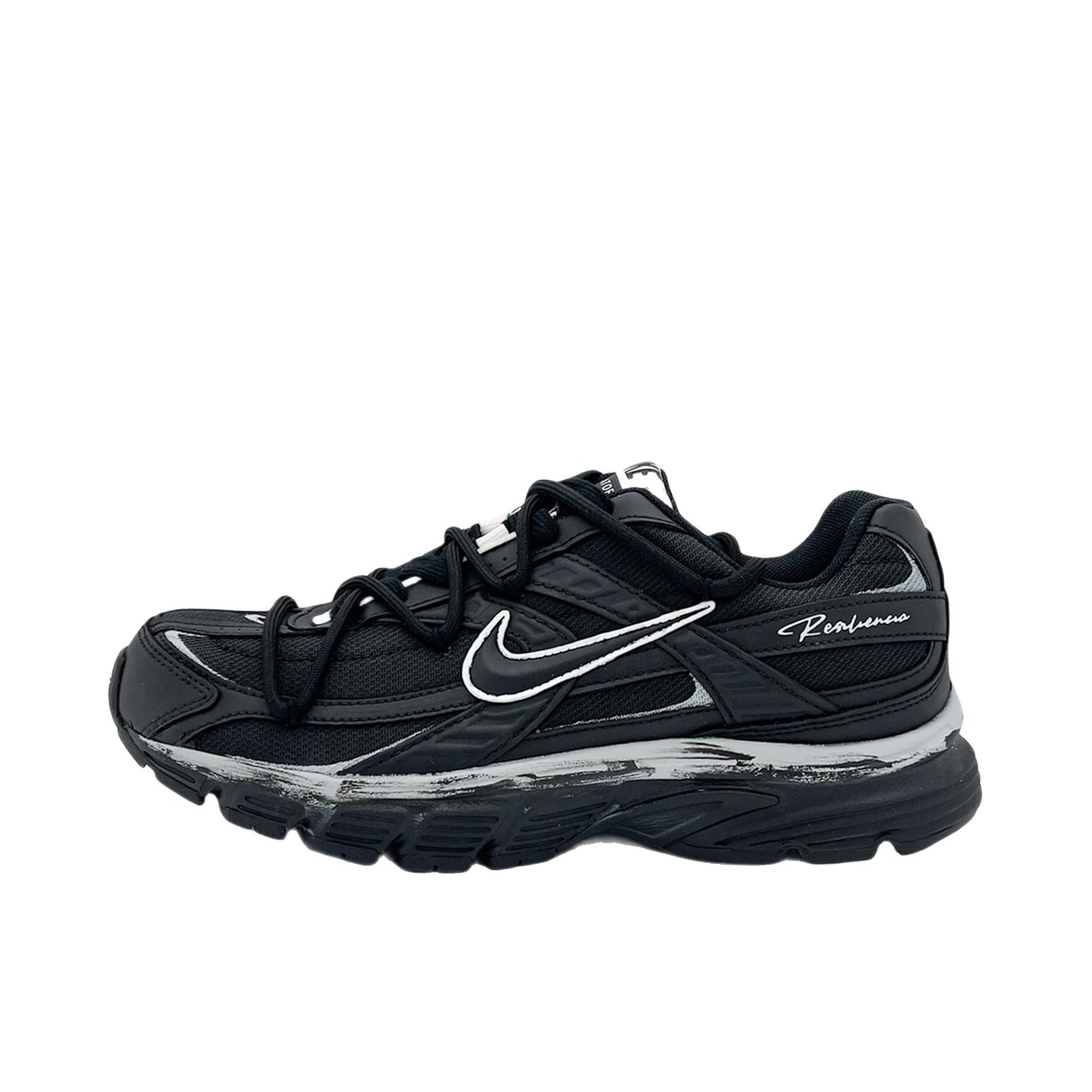 推荐商品：【定制球鞋】 Nike Initiator 跑鞋 做旧机能减震轻便网布透气防滑耐磨织物舒适支撑合成革休闲百搭 女款/千禧黑痕